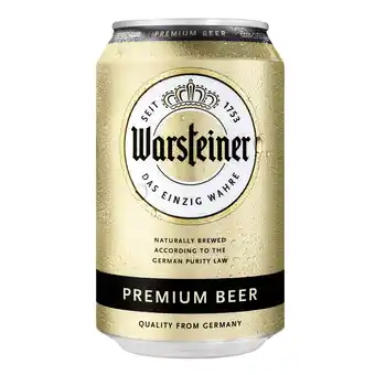 PLUS Warsteiner Bier aanbieding