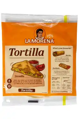 PLUS La Morena tortilla naturel aanbieding