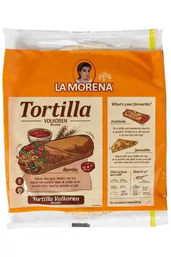 PLUS La Morena Tortilla volkoren aanbieding