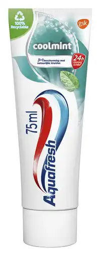 PLUS Aquafresh Tandpasta coolmint aanbieding