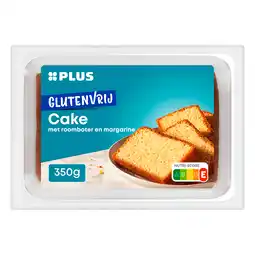 PLUS PLUS Glutenvrije cake met roomboter margari aanbieding