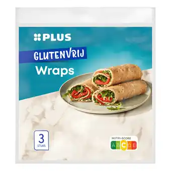 PLUS PLUS Glutenvrije wraps 3 stuks aanbieding