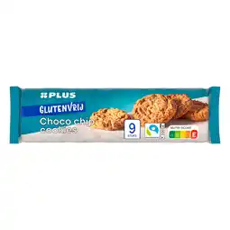 PLUS PLUS Glutenvrije choco chip cookies aanbieding