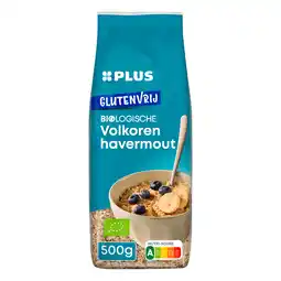 PLUS PLUS Volkoren havermout bio glutenvrij aanbieding