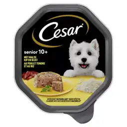 PLUS Cesar 10+ Senior Kip & Rijst Hondenvoer aanbieding