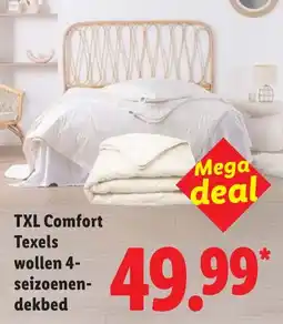 Lidl TXL Comfort Texels wollen 4 seizoenen dekbed aanbieding