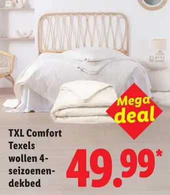 Lidl TXL Comfort Texels wollen 4 seizoenen dekbed aanbieding