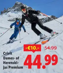 Lidl Crivit Dames of Herenski jas Premium aanbieding