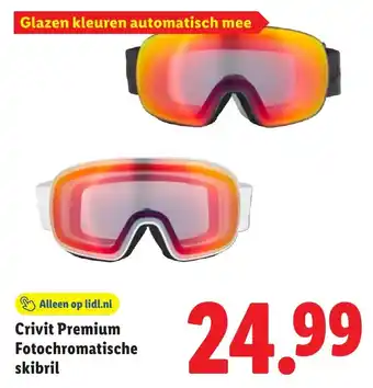 Lidl Crivit Premium Fotochromatische skibril aanbieding