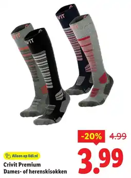 Lidl Crivit Premium Dames of Herenskisokken aanbieding