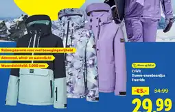 Lidl Crivit Dames Snowboardjas Freeride aanbieding