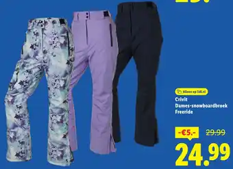 Lidl Crivit Dames Snowboardbroek Freeride aanbieding