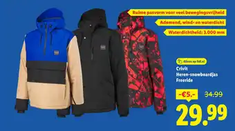 Lidl Crivit Heren Snowboardjas Freeride aanbieding