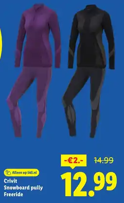 Lidl Crivit Snowboard pully Freeride aanbieding