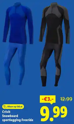 Lidl Crivit Snowboard Sportlegging Freeride aanbieding
