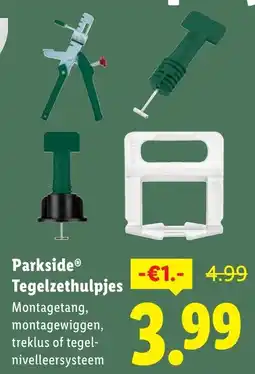 Lidl Parkside Tegelzethulpjes aanbieding