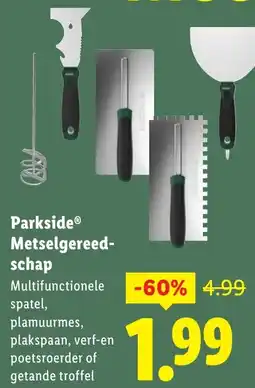 Lidl Parkside Metselgereedschap aanbieding