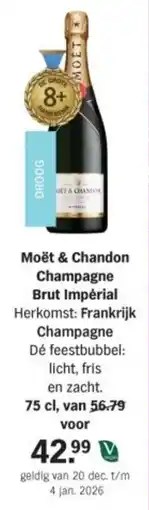 Albert Heijn Moët & Chandon Champagne Brut Impérial aanbieding