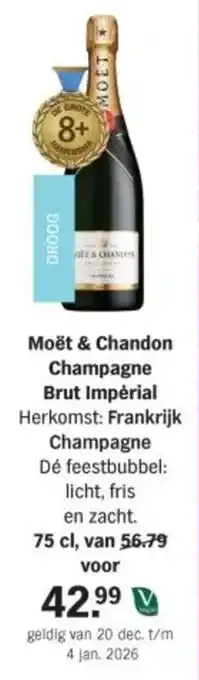 Albert Heijn Moët & Chandon Champagne Brut Impérial aanbieding