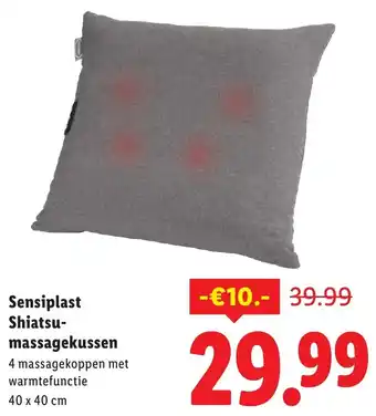 Lidl Sensiplast Shiatsu Massagekussen aanbieding
