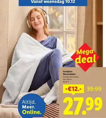 Lidl Sensiplast Warmtedeken aanbieding