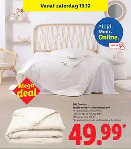 Lidl TXL Comfort Texels wollen 4 Seizoenendekbed aanbieding