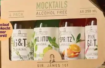 Albert Heijn Sir. James 101 Mocktails giftpack aanbieding