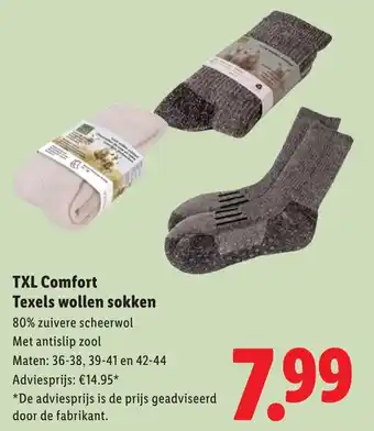 Lidl TXL Comfort Texels Wollen Sokken aanbieding