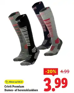 Lidl Crivit Premium Dames of herenskisokken aanbieding