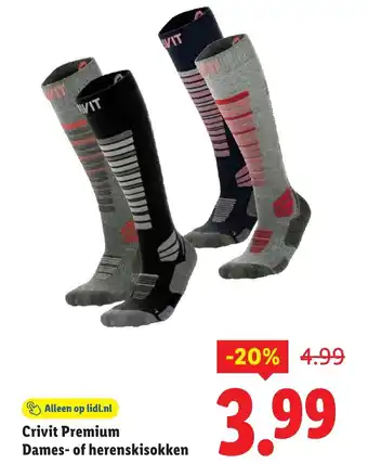Lidl Crivit Premium Dames of herenskisokken aanbieding