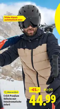 Lidl Crivit Premium Skihelm met fotochromatische skibril aanbieding
