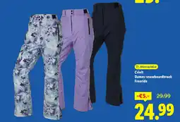 Lidl Crivit Dames Snowboardbroek Freeride aanbieding