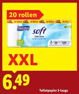 Lidl Floralys Toiletpapier 3 laags XXL aanbieding
