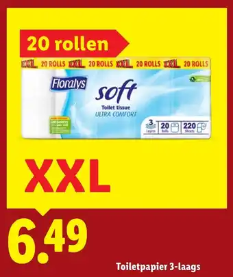 Lidl Floralys Toiletpapier 3 laags XXL aanbieding