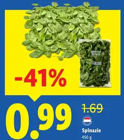 Lidl Spinazie aanbieding
