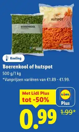 Lidl Boerenkool of Hutspot aanbieding