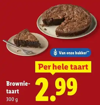 Lidl Brownietaart aanbieding