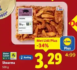 Lidl Shoarma aanbieding
