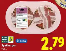 Lidl Spekburger aanbieding