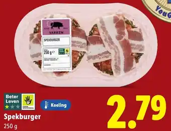 Lidl Spekburger aanbieding