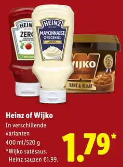 Lidl Heinz of Wijko aanbieding