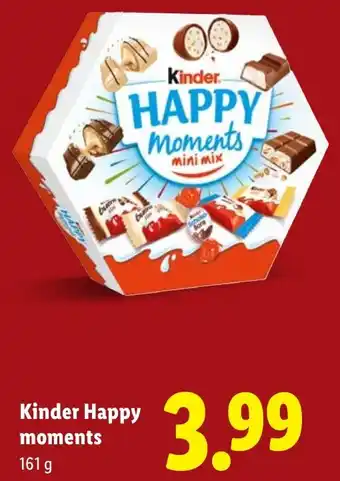 Lidl Kinder Happy moments aanbieding