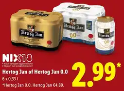 Lidl Hertog Jan of Hertog Jan 0.0 aanbieding