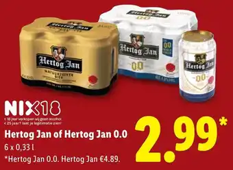 Lidl Hertog Jan of Hertog Jan 0.0 aanbieding