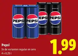 Lidl Pepsi aanbieding