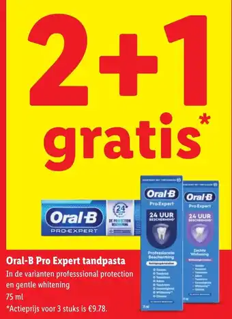 Lidl Oral-B Pro Expert Tandpasta aanbieding