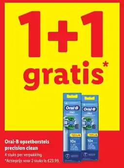 Lidl Oral-B opzetborstels precision clean aanbieding