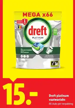 Lidl Dreft Platinum vaatwastabs aanbieding