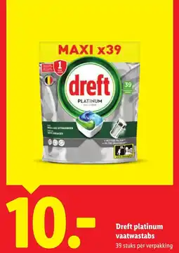 Lidl Dreft platinum vaatwastabs aanbieding