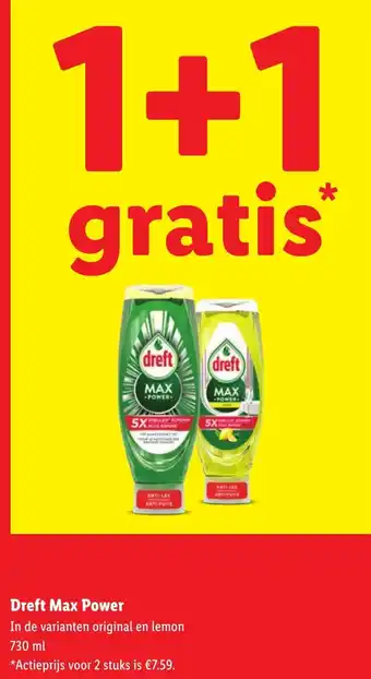 Lidl Dreft Max Power aanbieding